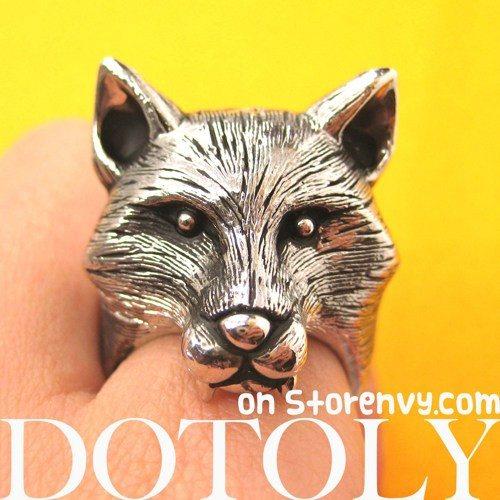 3D Continental Toy Spaniel Papillon Dog Shaped Animal Ring in Silver –  DOTOLY